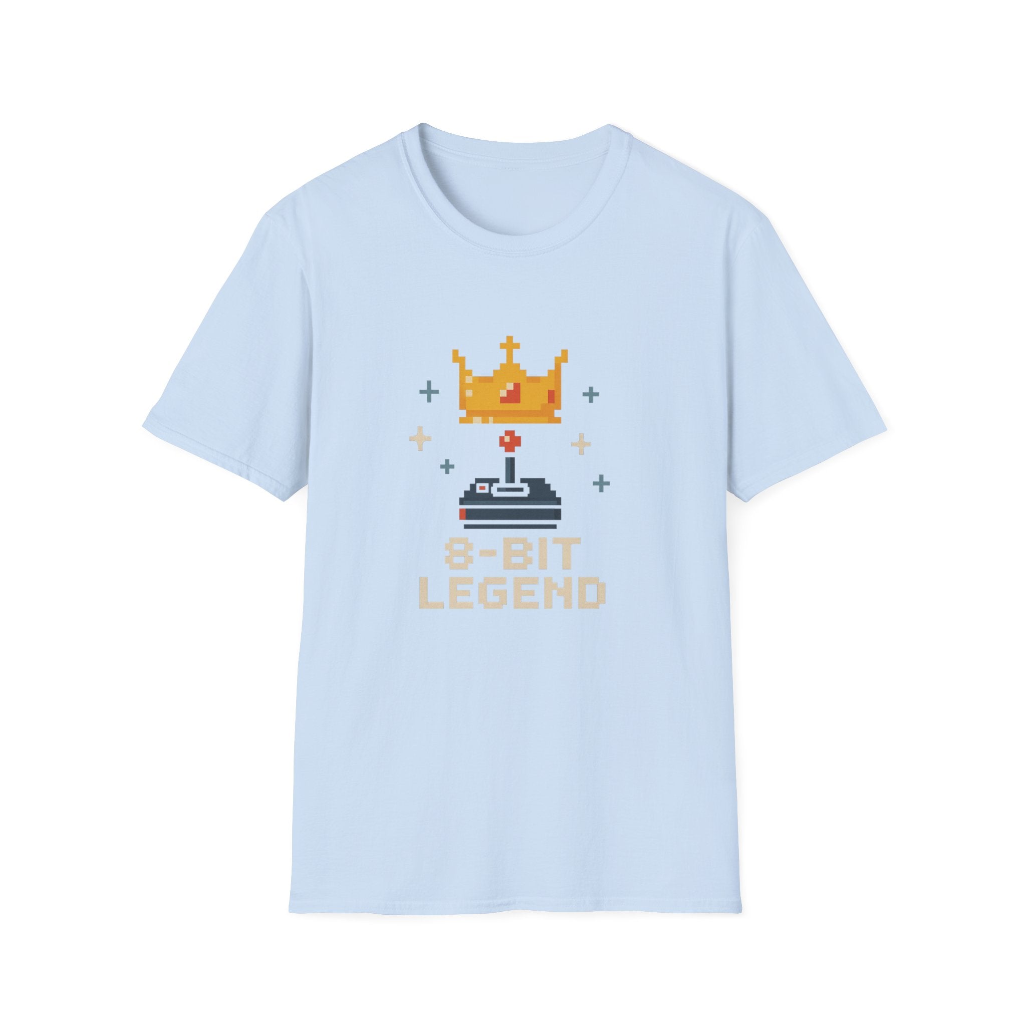 8-Bit Legend Unisex Softstyle T-Shirt | Retro Gaming Tee, Gamer Gift, Birthday Present, Casual Wear, Comic Con T-Shirt