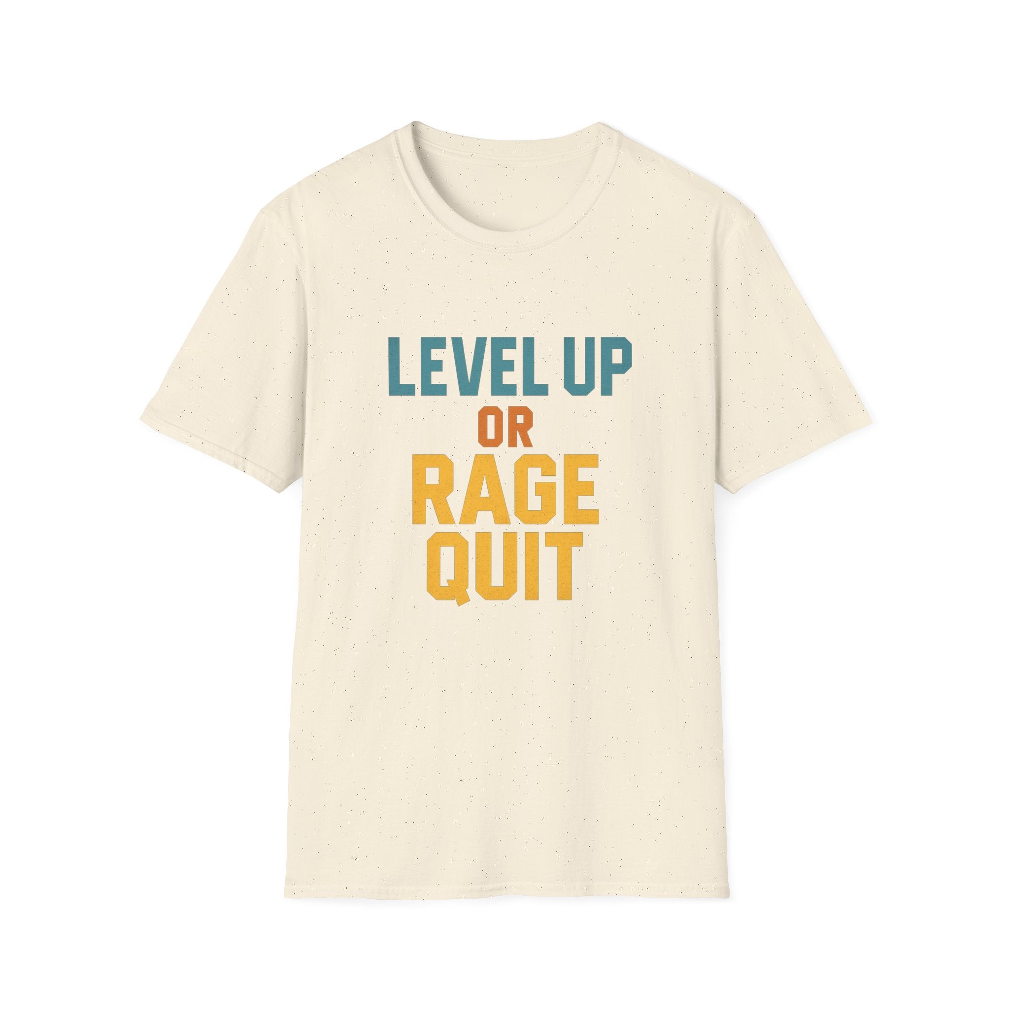 Level Up or Rage Quit Gamer T-Shirt, Unisex Tee for Gamers, Casual Wear, Gift for Gamers, Birthday Gift