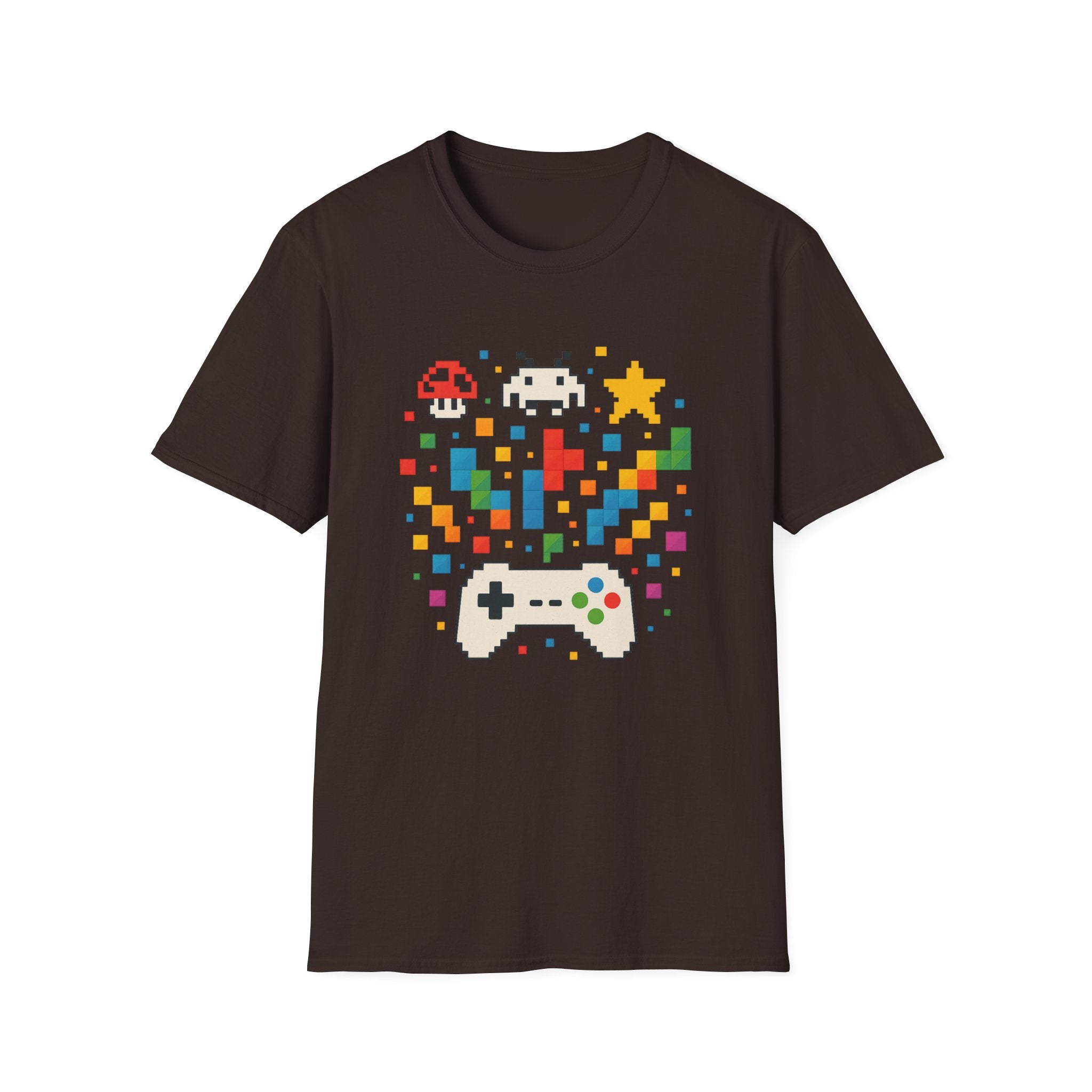 Retro Gamer Unisex T-Shirt, Video Game Tee, Gaming Gift, Fun Shirt for Gamers, Pixel Art T-Shirt, Birthday Gift