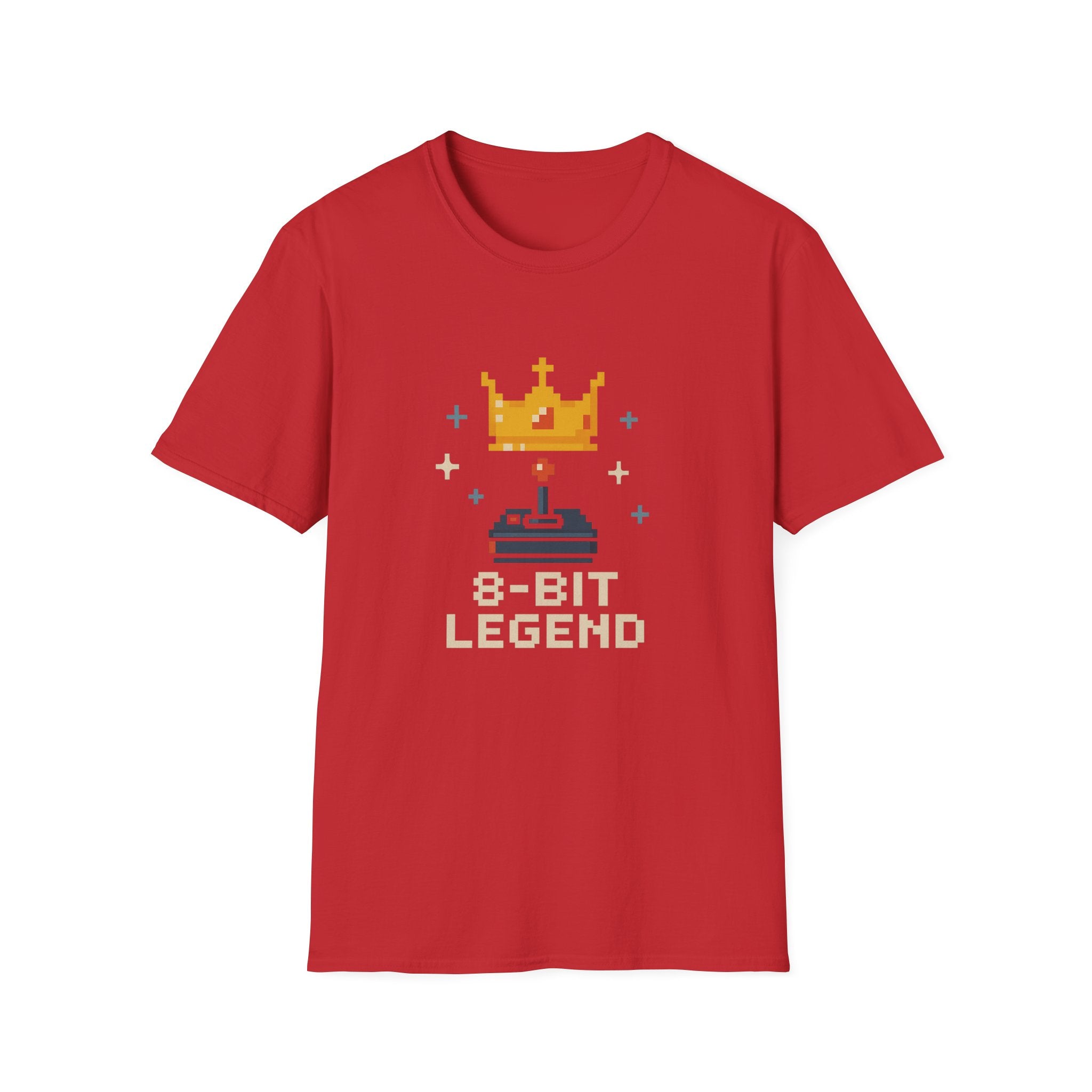8-Bit Legend Unisex Softstyle T-Shirt | Retro Gaming Tee, Gamer Gift, Birthday Present, Casual Wear, Comic Con T-Shirt