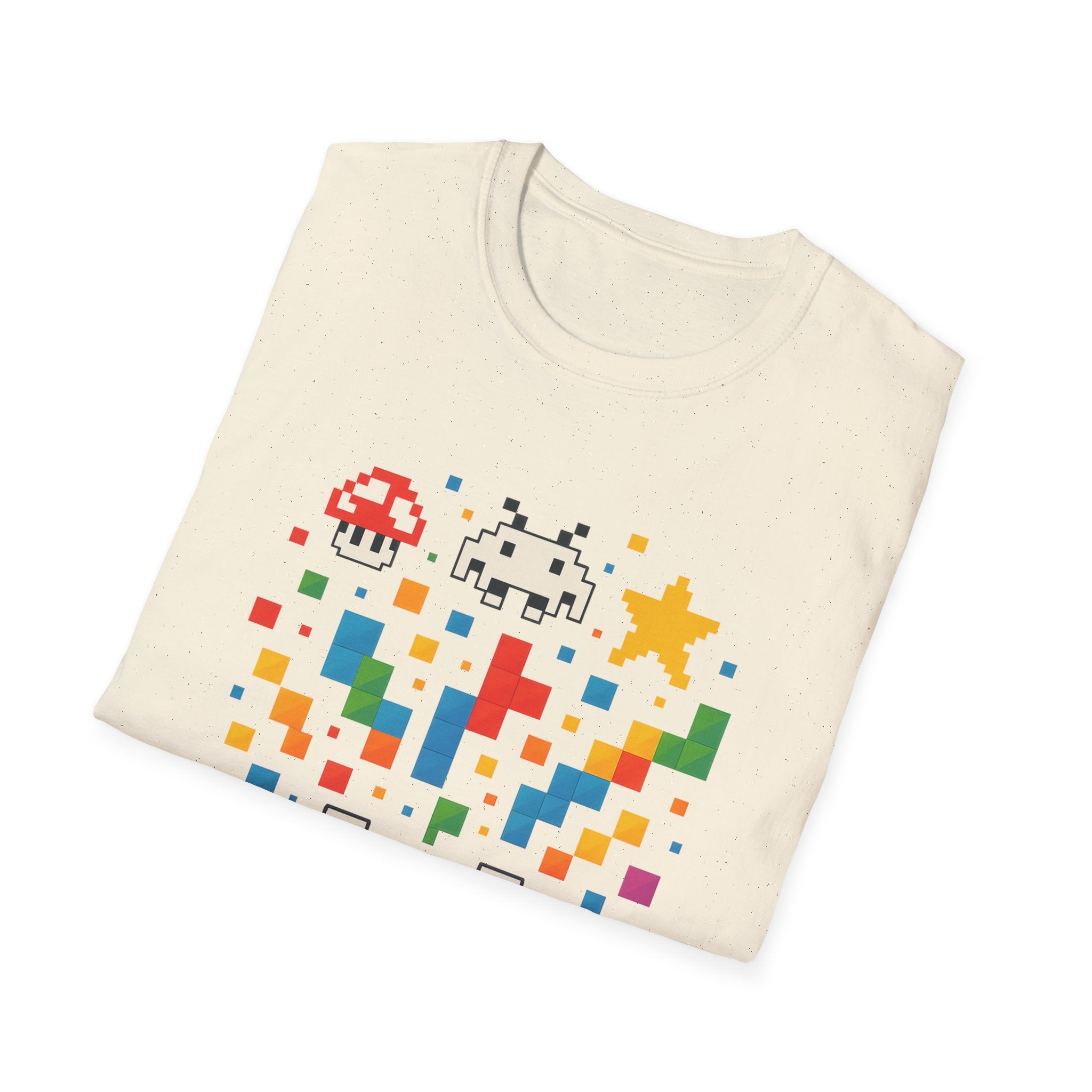 Retro Gamer Unisex T-Shirt, Video Game Tee, Gaming Gift, Fun Shirt for Gamers, Pixel Art T-Shirt, Birthday Gift